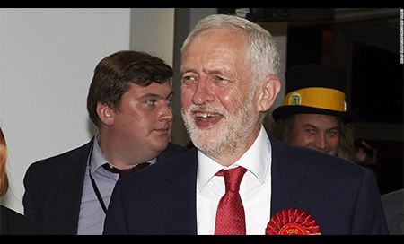Líder del Partido Laborista británico, Jeremy Corbyn Corbyn insta a Theresa May a dimitir tras su revés en las elecciones generales